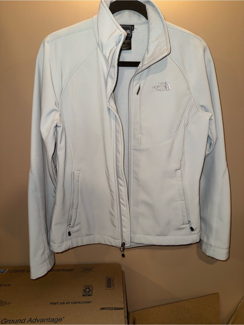 The North Face Women's Light Blue Softshell Jacket